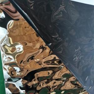 China Embossed Stainless Steel Corrugated Sheet Silver Gold Plate factory