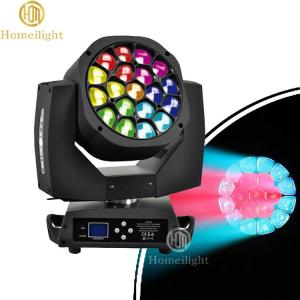 China 19*15w RGBW 4in1 LED Wash Moving Head Big Bee Eye Moving Head Light factory