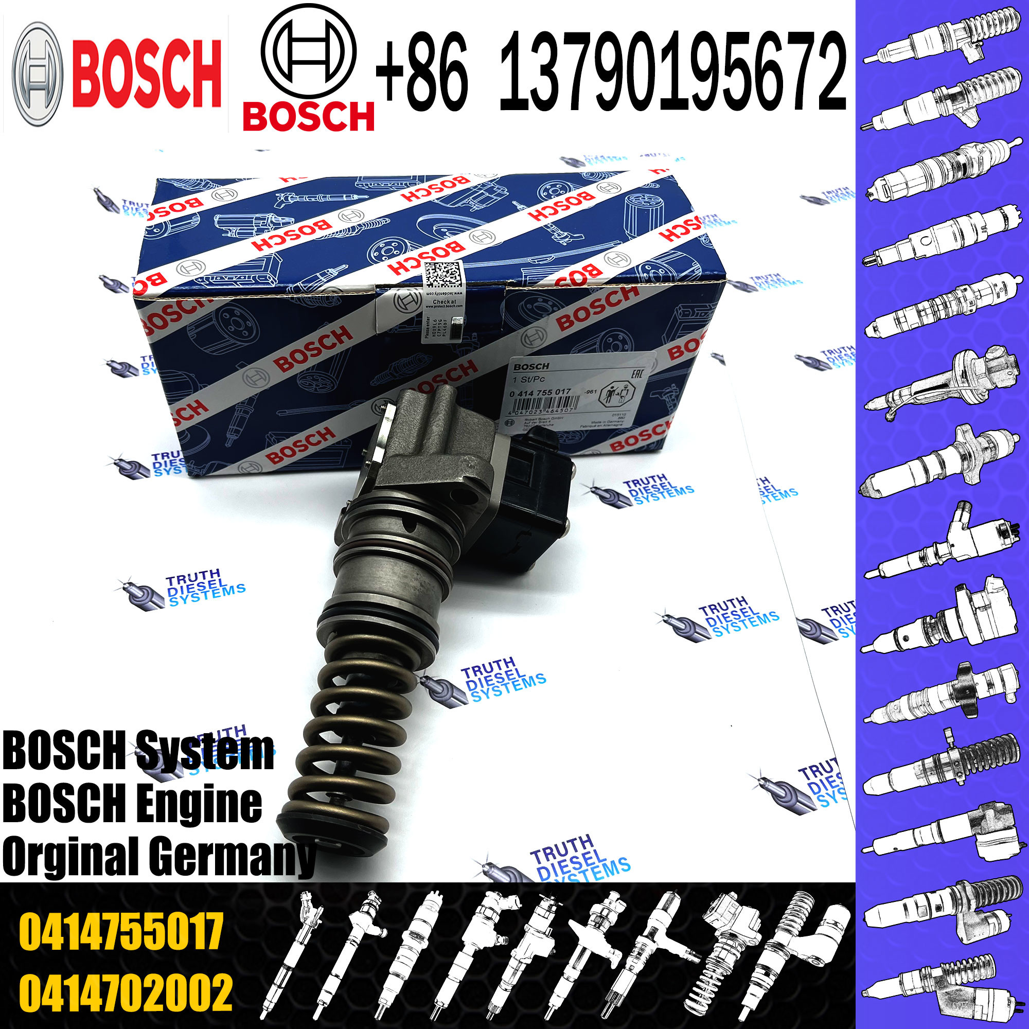 Diesel Engine Parts Unit Pump 0414755017 0414755117 9074627 For LIEBHERR