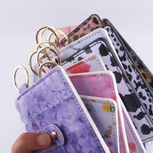China Luxury Women's PU Leather Business Card Holder with Keychain and ID Credit Card Slots factory