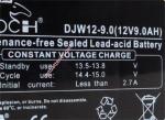Custom LEOCH DJW12-9 12V 9AH UPS Batteries Rechargeable 2.6Kg