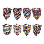 100% Cotton Personalized Pet Bandana Breathable Dog Handkerchief Collar