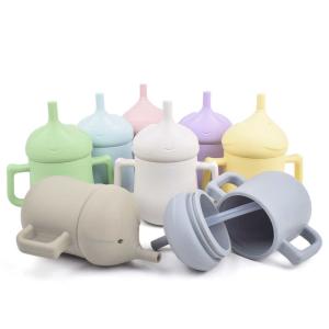 China Newborn Elephant Sippy Cup Personalized Sippy Cups With Handles factory