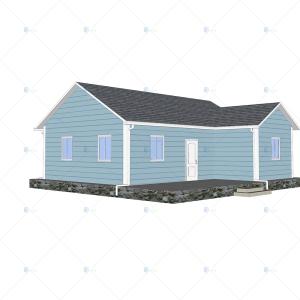 China Heya-2B05-B Low cost easy building China 2 room sandwich panel house for Kenya factory