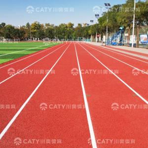 China Recycled Rubber Semi-Prefabricated Running Track Sandwich System for Multi Sports Surface factory