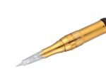 Gold Permanent Eyebrow Tattoo Machine No Flying Needles 3000-35000 RPM 5-9V