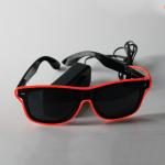Multi-Color Half Frame EL Sunglasses Light Up Glow Sunglasses For Concerts,