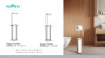 Bathroom Standing Paper Dispenser Toilet Tissue Paper Roll Storage Shelf Toilet