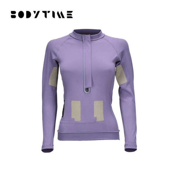 Casual Long Sleeve Ems Training Underwear Nylon Womans Purple Yoga Training