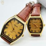 Elegant Analog Stylish Couple Watch With 40mm Dial Luminous And Leather Band
