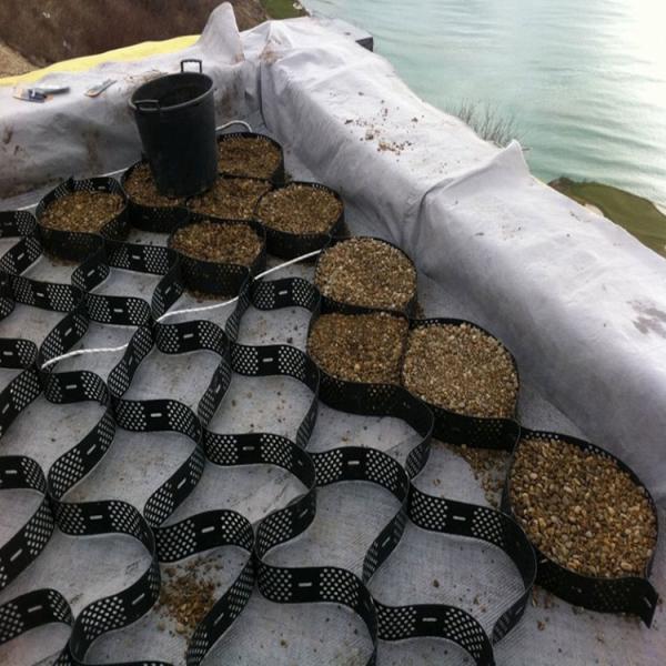 Improve Retaining Wall Stability with Height 100mm Gravel Stabilizer Geocell