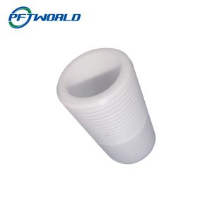 Machined CNC Plastic Parts Precision PTFE Accessories White Thread