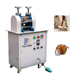 China Precision hydraulic genuine leather belt embossing machine on sale
