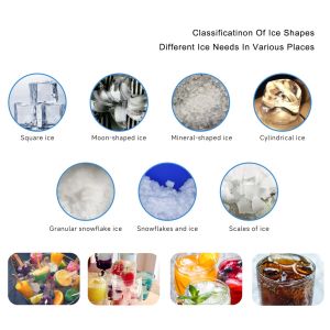 Customize 30 Kg Maker Crashed Ice Maker Machine 200Kg Ice Cube Maker Ice