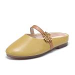 HZM019 Slippers, Women'S Literary Temperament, Flat-Bottomed, Versatile, Soft