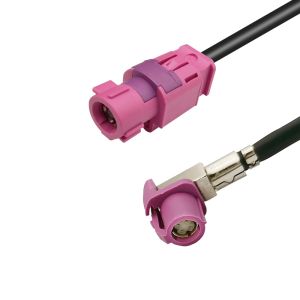 China Code H Connector FAKRA HSD Extension Cable Assembly 4 Pin For Car Video Interface factory