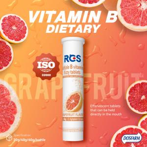 China Do's Farm Vitamin B Fizzy Tablet Grapefruit Flavor Tablets VB Tablets Effervescent Tablets factory