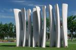 Stone mordern city sculptures for park