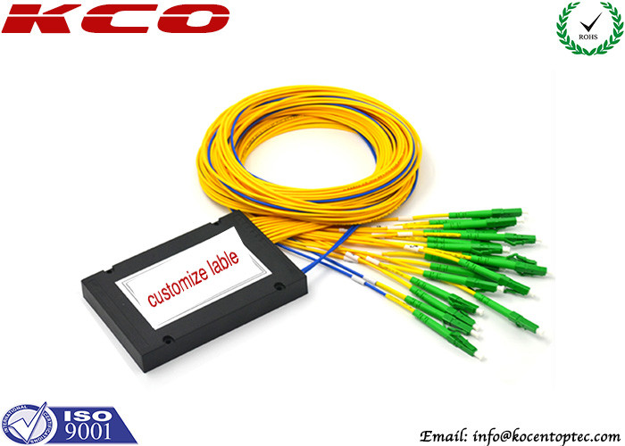 CATV Fiber Optic Splitter , PLC Splitter Module 2x16 Plastic SC UPC Connector