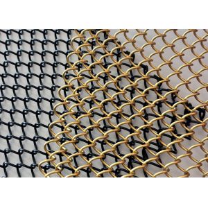 China Aluminum Metal Mesh Drapery , Safety Curtains With Different Tracks on sale