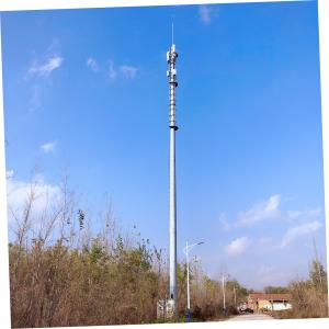 China 80m Monopole Telecommunications Tower For Broadcasting factory