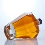 Collar Material Glass 700ml Unique Shaped Bottle for Gin Rum Champagne Brandy
