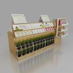 Exquisite Wooden Cosmetic Store Furniture Modern Various Shapes Available