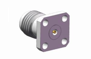 China 2.4mm Female Microstrip RF Connector Stainless Steel Material With 4-hole Flange factory