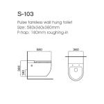 Special Design Tankless Wall Hung Toilet Matt Black Color For Luxury Hotel