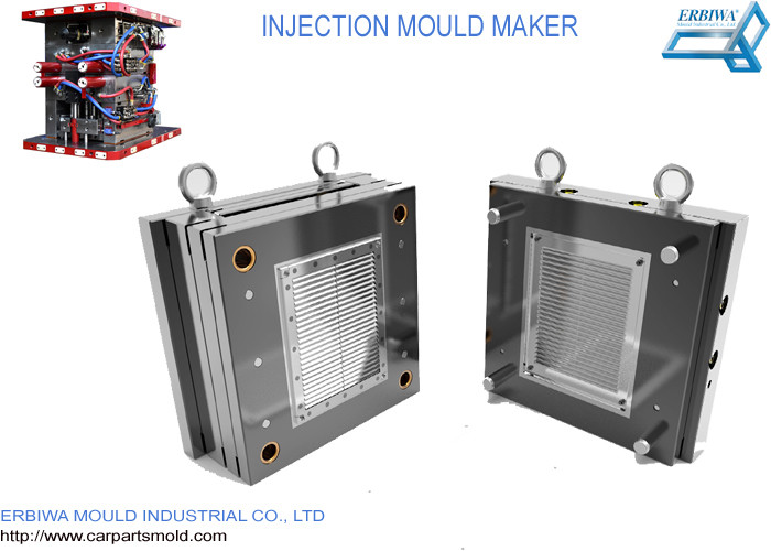 Custom Car Interior Parts Injection Mold For White Plastic Lattice