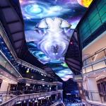 Interactive Projection Sky Screen Immersive Projector For Shopping Mall