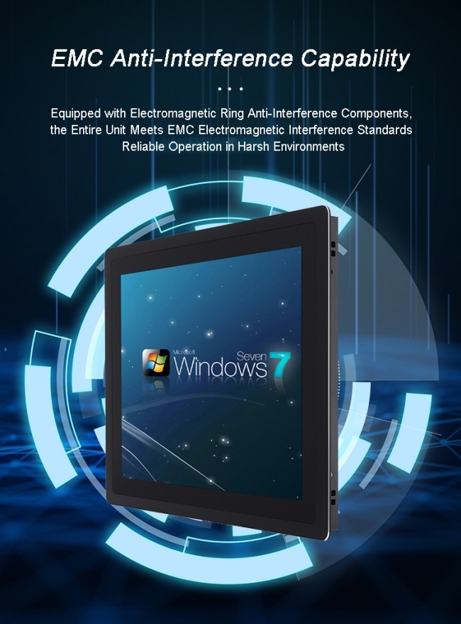 21.5 Inch LCD Industrial Monitor Ip65 Panel Wall Mount Embedded Capacitive Touch Screen Display Industrial Panel Pc