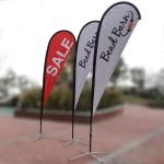 Advertising Wave Teardrop Beach Flag , 5.6m Custom Printed Teardrop Flags