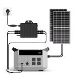 800W Solar Micro Inverter With 2500W Power Station Storage Battery And Internal