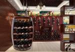 Guitar Shape Wine Storage Cabinet , European Style Wine Display Shelves Easy