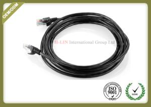China Outdoor Cat5e Network Patch Cord Twisted 8 Core Single Stranding Yellow Jacket factory