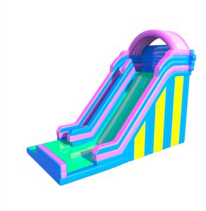 China Rainbow Color Inflatable Slip N Slide Outdoor Playground For Kids factory
