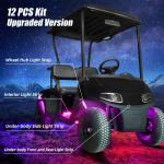 Polyvinyl Chloride PVC Golf Cart LED Light Strip Trim Neon Kit for EZGO Yamaha