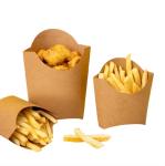Kraft Paper French Fries Cup Fast Food Packaging Container Fried Snack Takeaway