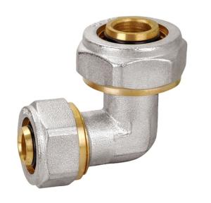 China Quick Connect Brass Fittings PF5004 Brass Pipe 90 Degree Elbow factory