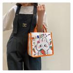 Winnie The Pooh Rubber Stamp Shopping Bag Kiki Titi Cartoon Shoulder Canvas