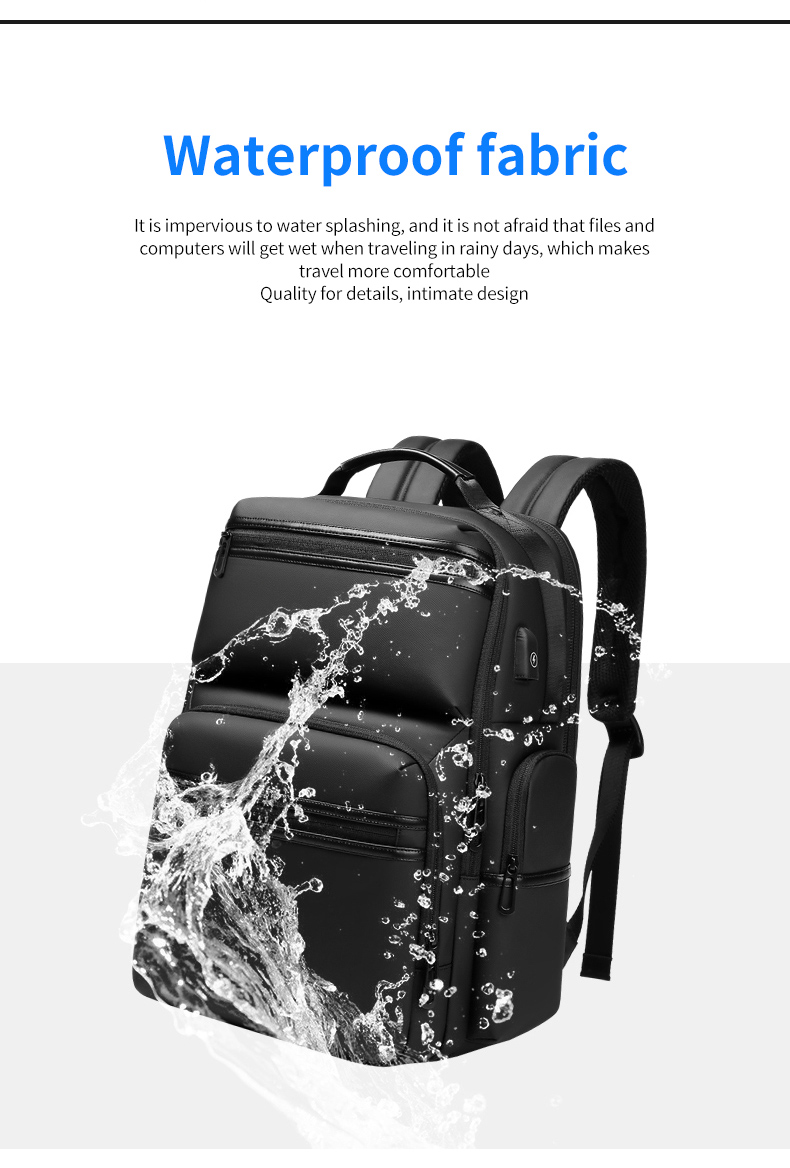 High grade gift custom logo men's outdoor waterproof laptop bag business Backpack