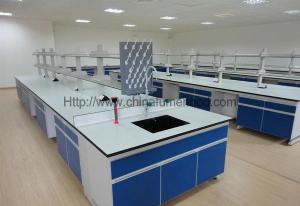 China School Science Laboratory Furniture Scratch Resistant Steel Wood Material factory