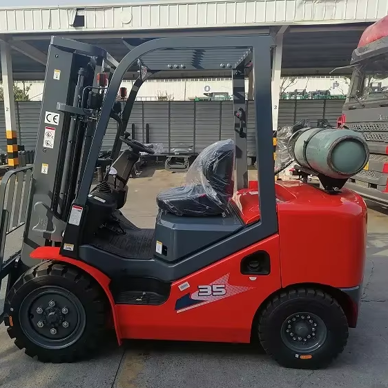 New Heli 35 3.5 Tons 3 Meters LPG Forklift Dual Use of Gas and Liquefied Gas