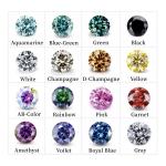 Factory Wholesale Pink Moissanite Diamond Round Brilliant Cut 3.0mm-12.0mm VVS1
