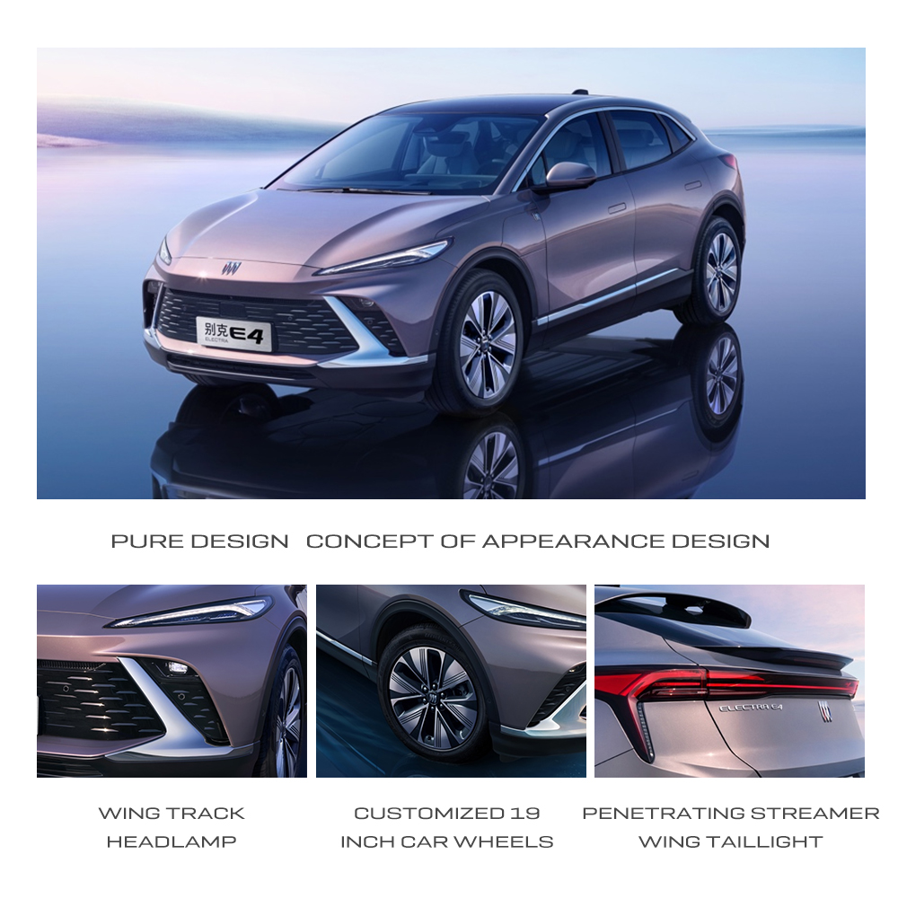 Max Speed 180km/h Fast Charging and Winter Birch White Color 2024 Buick E4 Luxury Electric Vehicle at an Unbeatable