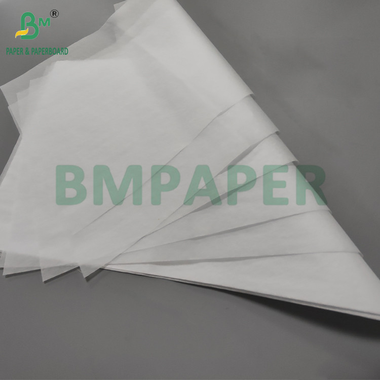 17gsm Acid Free White Tissue Paper For Flower Wrap 500 x 760mm Smooth Surface