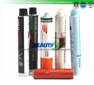 China Hair Color Cream Aluminum Tube Containers , High Standard Aluminum Ointment Tubes factory