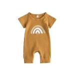 0-24 Months Baby Boys Girls Clothes Jumpsuit Infant Short Sleeve Baby Cotton