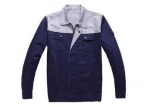 China Blended Cotton Pleated Waist Industrial Work Uniforms , Long Sleeve Workwear factory